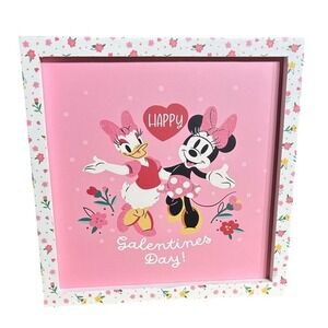 Disney Minnie Mouse and Daisy Duck "Galentine's Day" Decor Accent 8" GIFT NEW